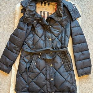 Burberry Women's Dark Gray Puffer Coat